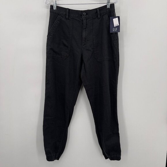 GAP Charcoal Gray Utility Jogger Pants Women's – Size 10 NWT - Picture 1 of 9